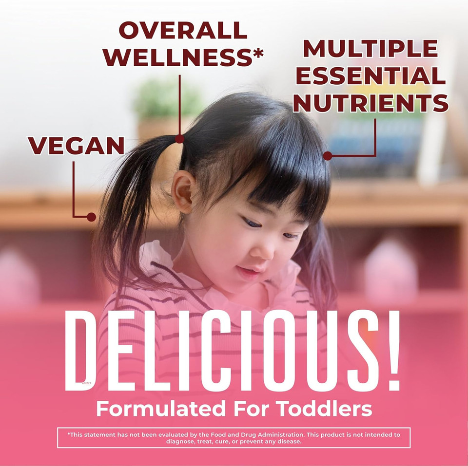 Kids Multivitamin Fruit Bites By Maryruth'S | Toddler Multivitamin Ages 1 & Up | Immune Support Supplement | Kids Vitamins Multivitamin | Kids Vitamin D | Vitamin C | Vegan | 30 Servings