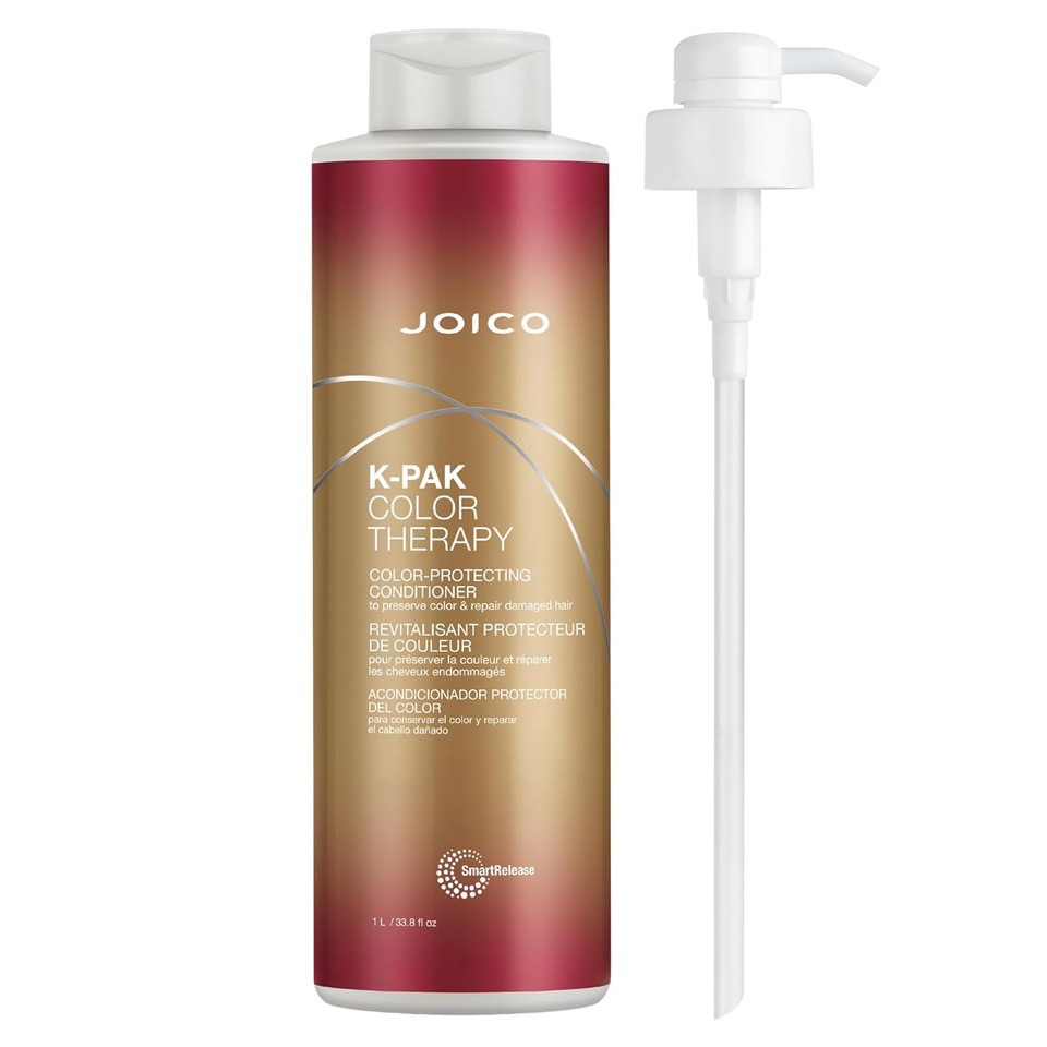Joico K-Pak Color Therapy Color-Protecting Conditioner | For Color-Treated Hair | Boost Shine | Improve Elasticity | Repair Breakage | Rebuild Damaged Hair | With Keratin & Argan Oil