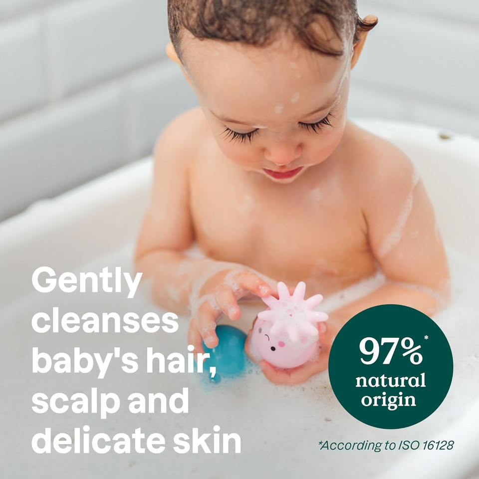 Attitude 2-In-1 Shampoo And Body Wash For Baby, Ewg Verified, Hypoallergenic Plant- And Mineral-Based Ingredients, Vegan And Cruelty-Free Products For Sensitive Skin, Unscented, 16 Fl Oz