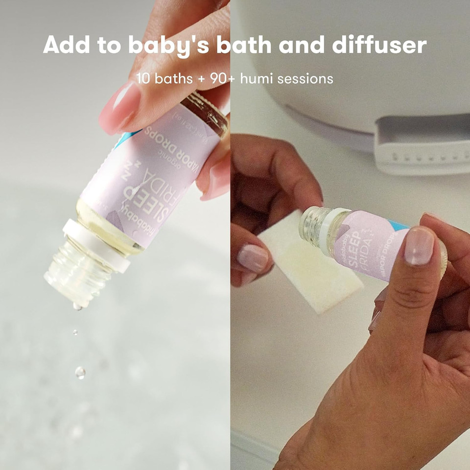 Frida Baby Natural Sleep Vapor Bath Drops, Lavender Essential Oil Bath Drops For Bedtime, Relaxing & Calming Aromatherapy Oil For Better Sleep