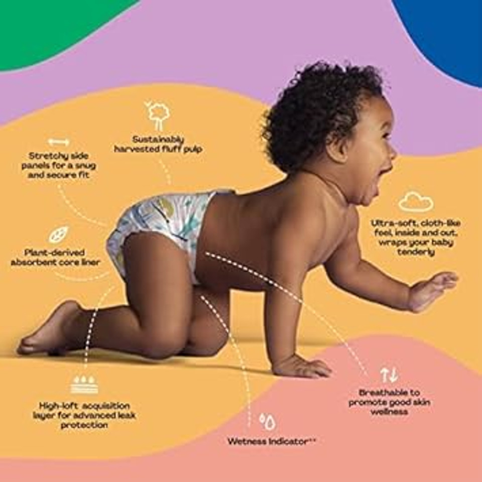 Hello Bello Premium Baby Diapers Size 1 I 32 Count Of Disposable, Extra-Absorbent, Hypoallergenic Baby Diapers With Snug And Comfort Fit I Alphabet Soup