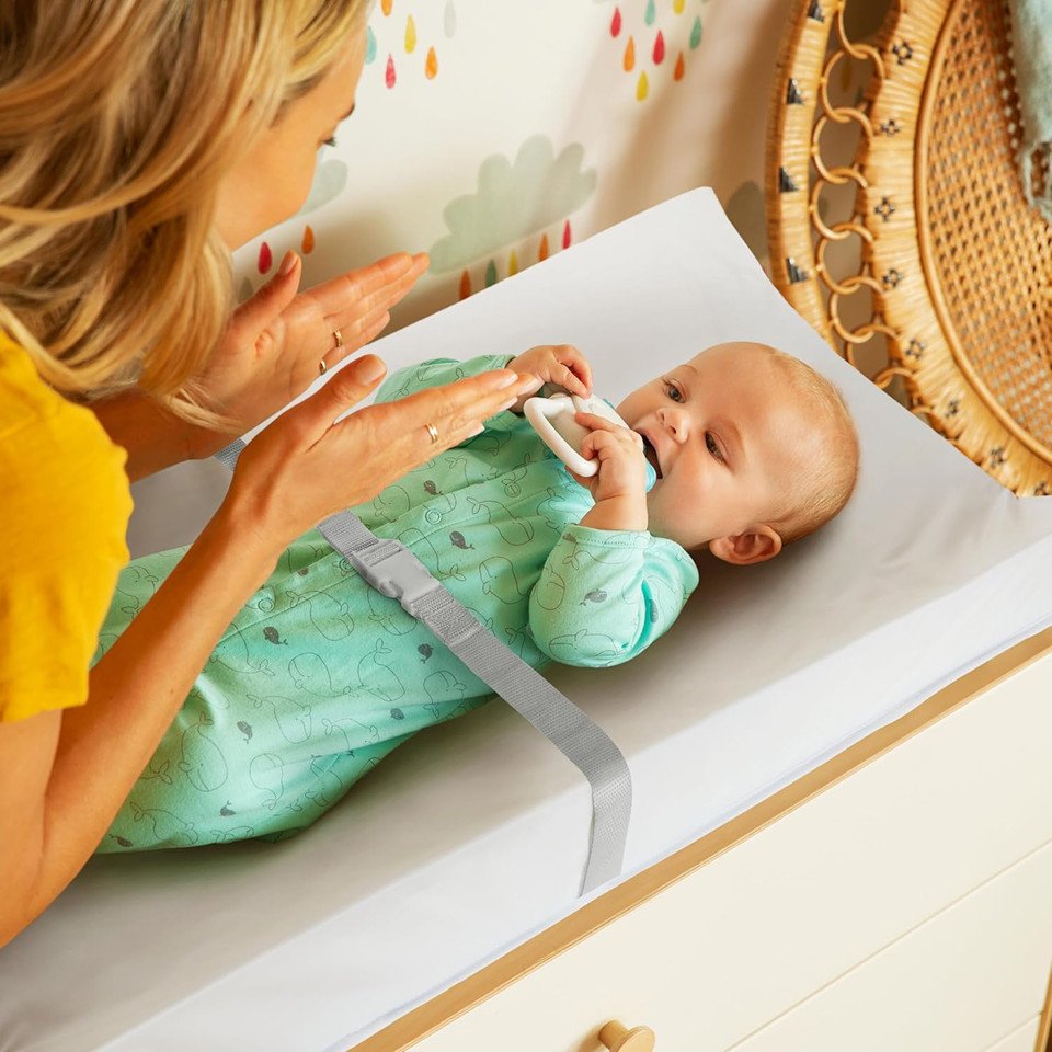 Munchkinã¢Â® Secure Gripã¢Â Contoured Baby Diaper Changing Pad For Dresser, Waterproof, 16" X 31"