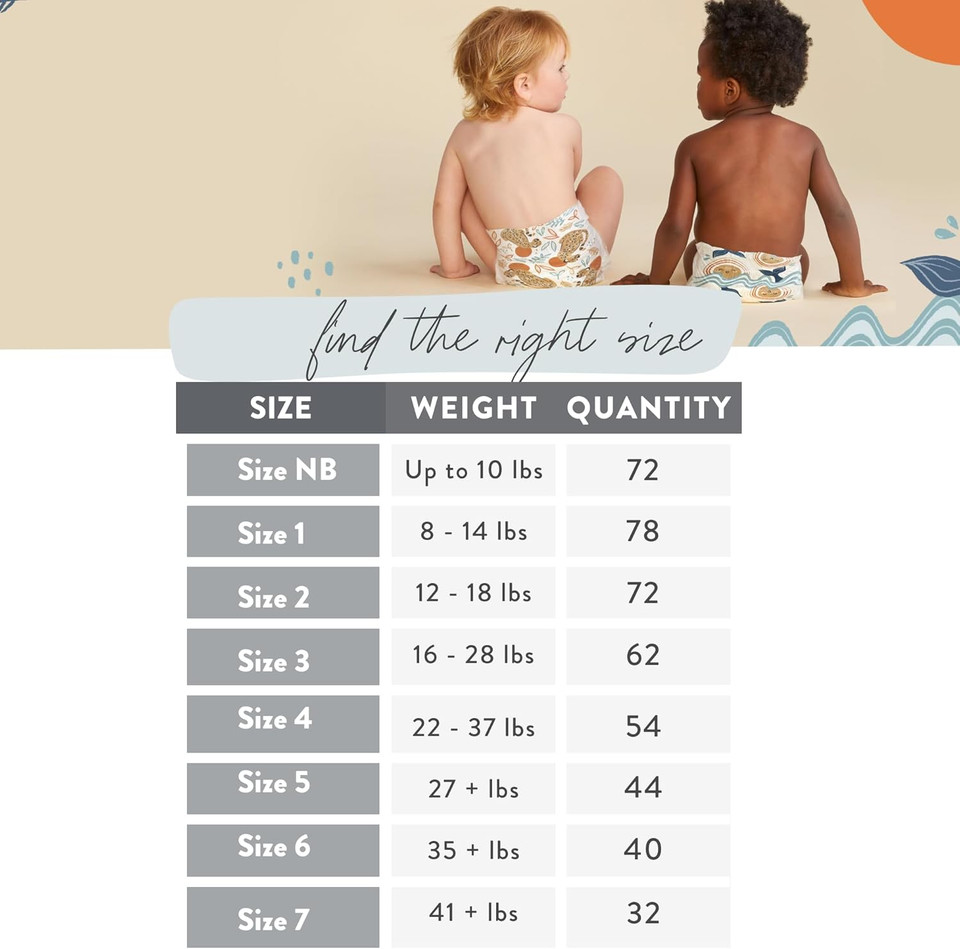 The Honest Company Clean Conscious Diapers | Plant-Based, Sustainable | All The Letters + It'S A Pawty | Club Box, Size 6 (35+ Lbs), 40 Count