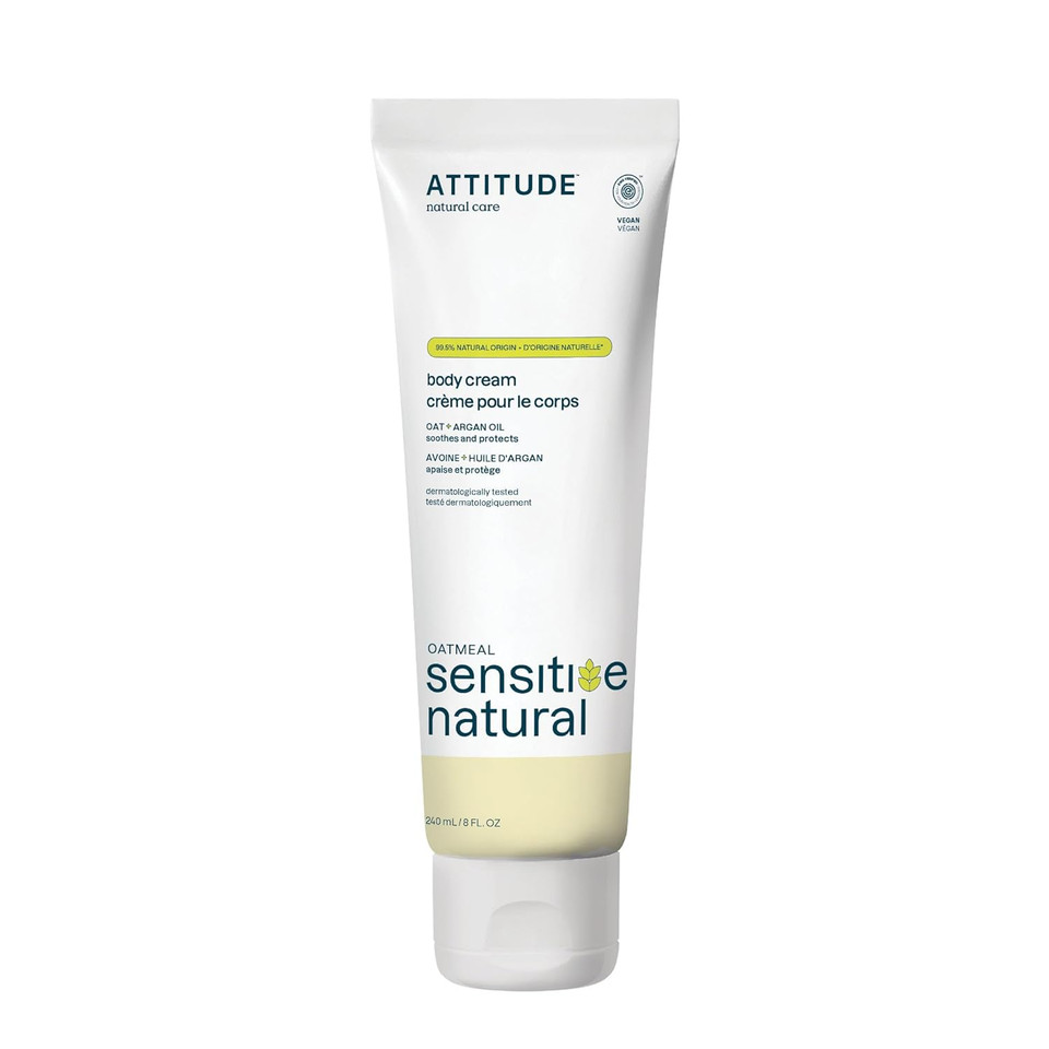 Attitude Body Cream For Sensitive Skin With Oat, Ewg Verified, Dermatologically Tested, Vegan, Chamomile, 8 Fl Oz Attitude Body Cream For Sensitive Skin With Oat, Ewg Verified, Dermatologically Tested, Vegan, Chamomile, 8 Fl Oz