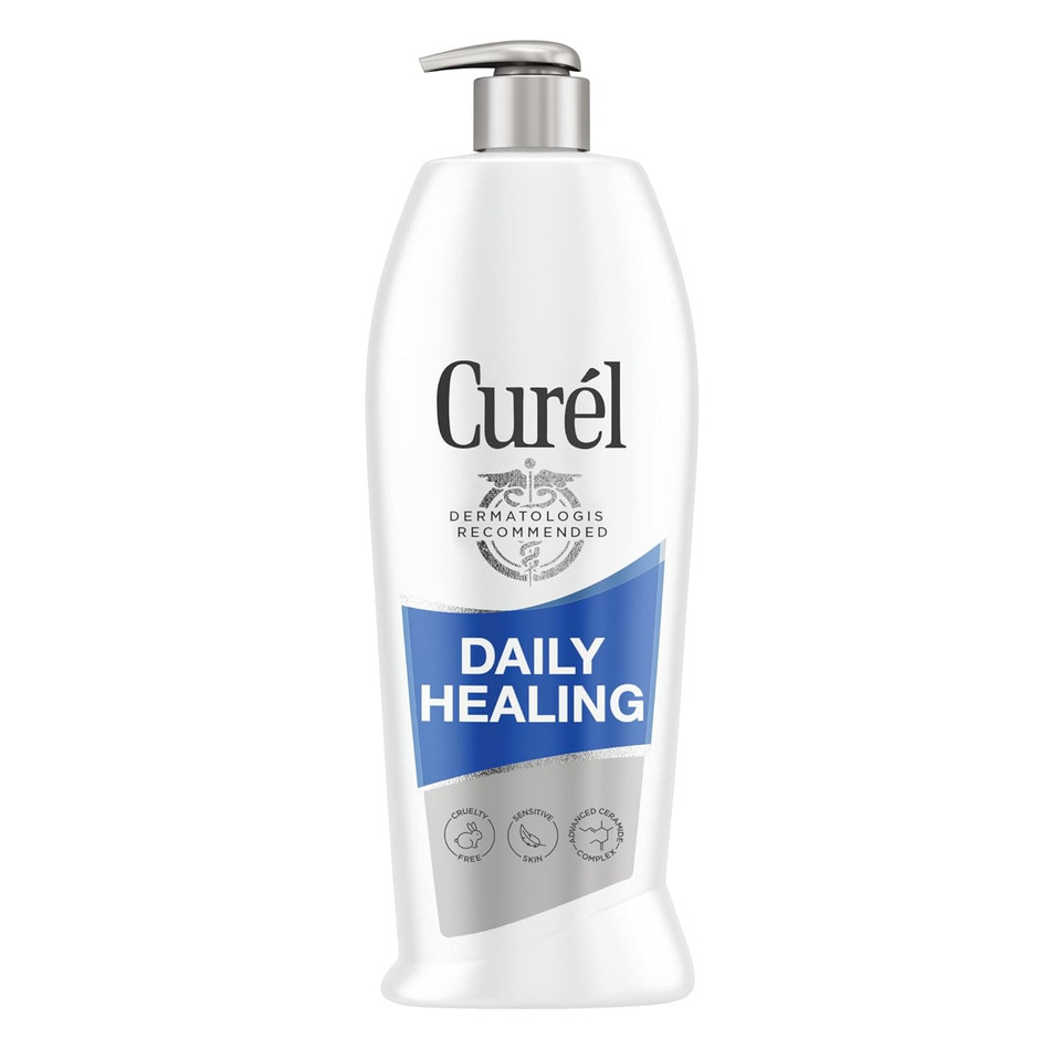 Curã£Â©L Daily Healing Body Lotion For Dry Skin, Repairs Dry Skin And Retains Moisture, Body And Hand Lotion, 20 Ounce, With Advanced Ceramides Complex