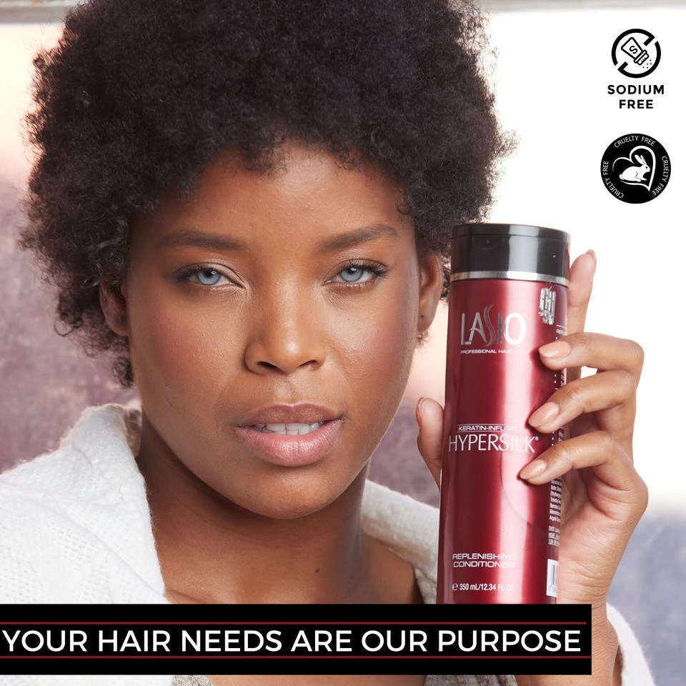 Lasio - Keratin-Infused Hypersilk Replenishing Conditioner - 12.34 Fl. Oz - Repair, Restore & Redefine Hair Care Product