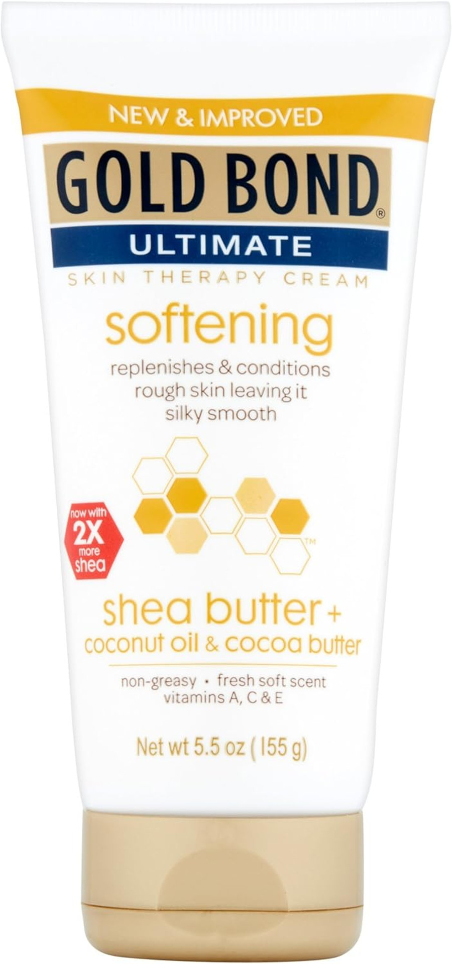 Gold Bond Softening Hydrating Cream, With Shea Butter, Coconut Oil & Cocoa Butter, 5.5 Oz