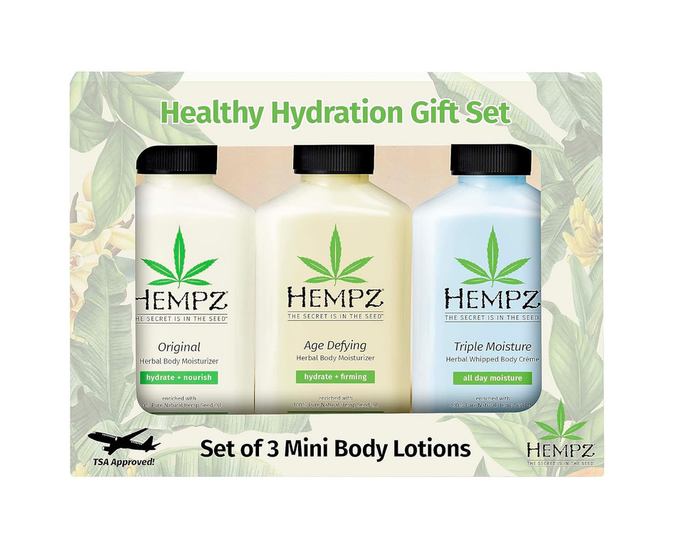 Hempz Beauty Babe Limited Edition 4 Count Mini Travel Set 2.25Oz Each