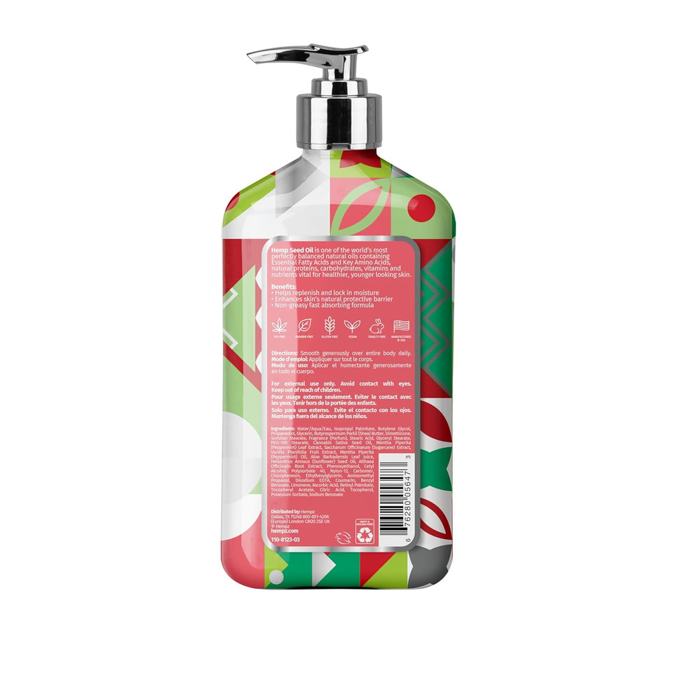 Hempz Mini Toasted Vanilla Caramel Body Lotion, Moisturizer For Men And Women, Holiday Gifts, 2.25 Oz