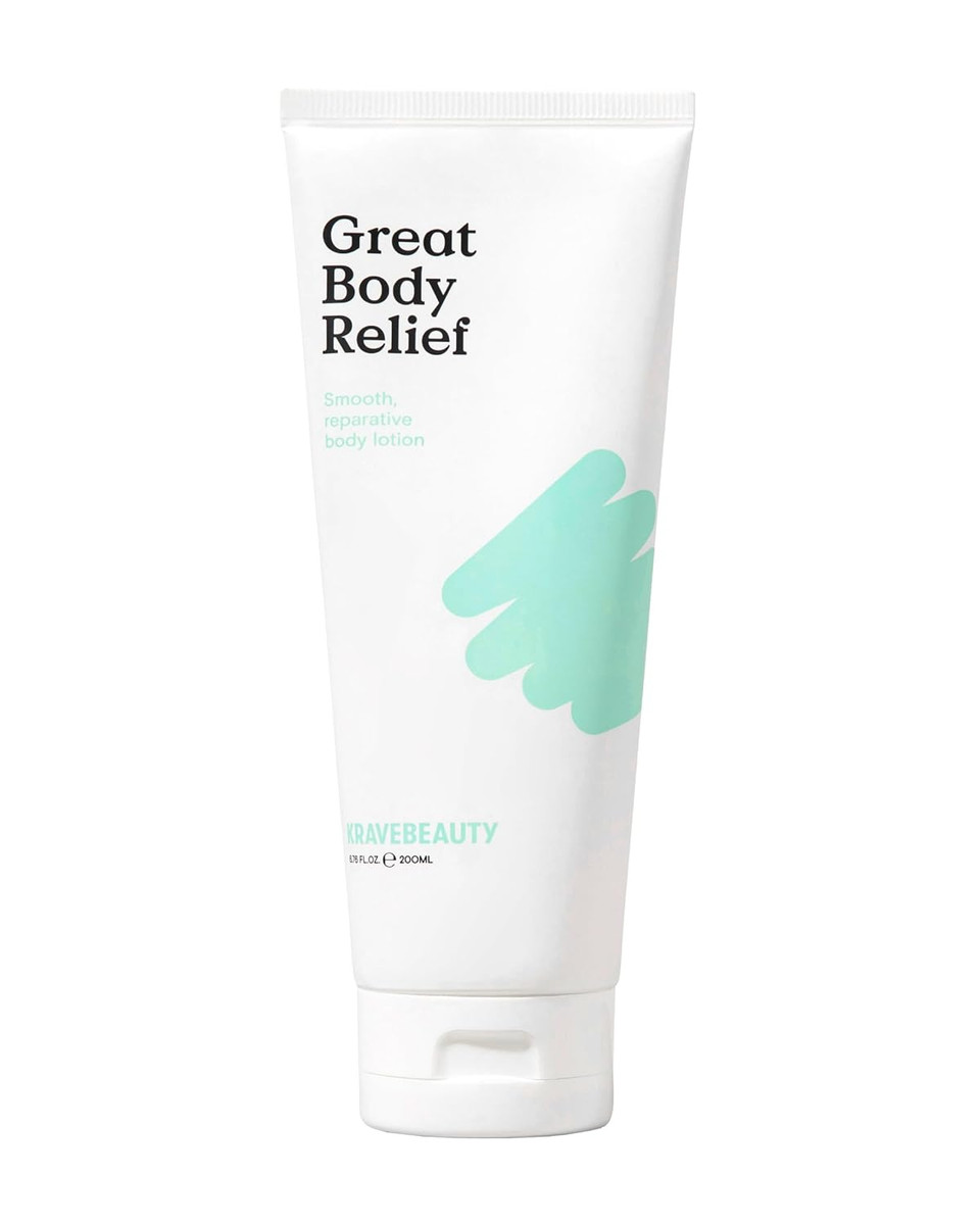 Kravebeauty Great Body Relief Skin Barrier Body Lotion, Contains 5% Tamanu Oil To Soothe Irritation And Ceramides To Retain Moisture, For All Skin Types, Vegan & Cruelty Free, 6.76 Fl Oz Kravebeauty Great Body Relief Skin Barrier Body Lotion, Contains 5% Tamanu Oil To Soothe Irritation And Ceramides To Retain Moisture, For All Skin Types, Vegan & Cruelty Free, 6.76 Fl Oz