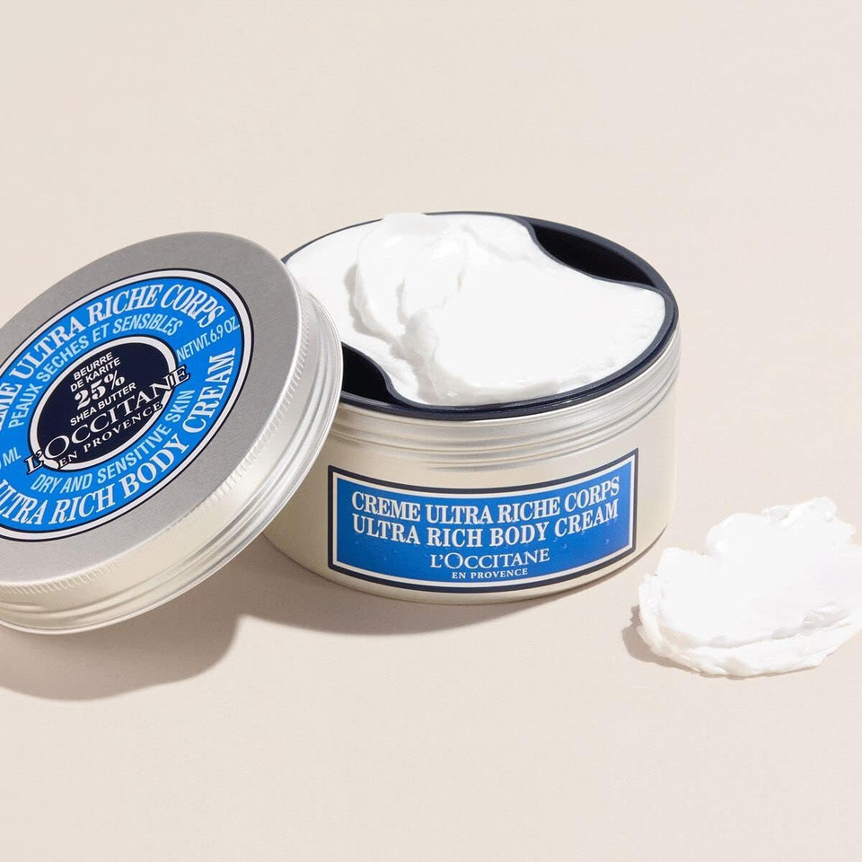 L'Occitane Ultra Rich Body Cream: 25% Shea Butter, Nourish, Comfort, Protects From Dryness, Sensitive Skin Ages 3+, Vegan, Jasmine Scent, Reduce Waste With Refill