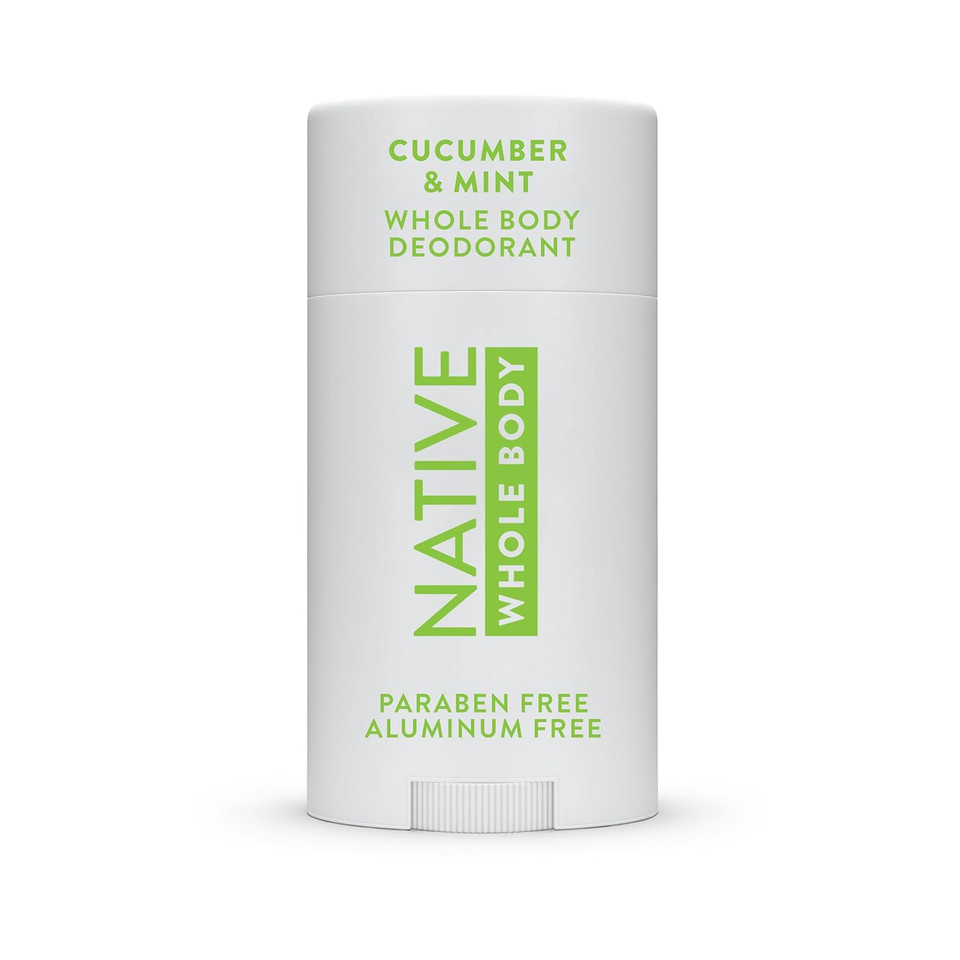 Native Whole Body Deodorant Stick Contains Naturally Derived Ingredients, Deodorant For Men And Women | 72 Hour Odor Protection, Aluminum Free With Coconut Oil And Shea Butter | Cucumber & Mint