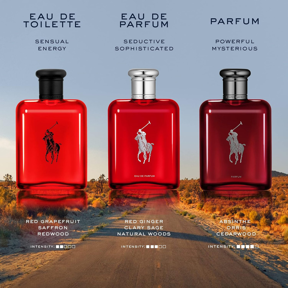 Ralph Lauren - Polo Red - Eau De Toilette - Men'S Cologne - Woody & Spicy - With Grapefruit, Saffron, And Redwood - Medium Intensity