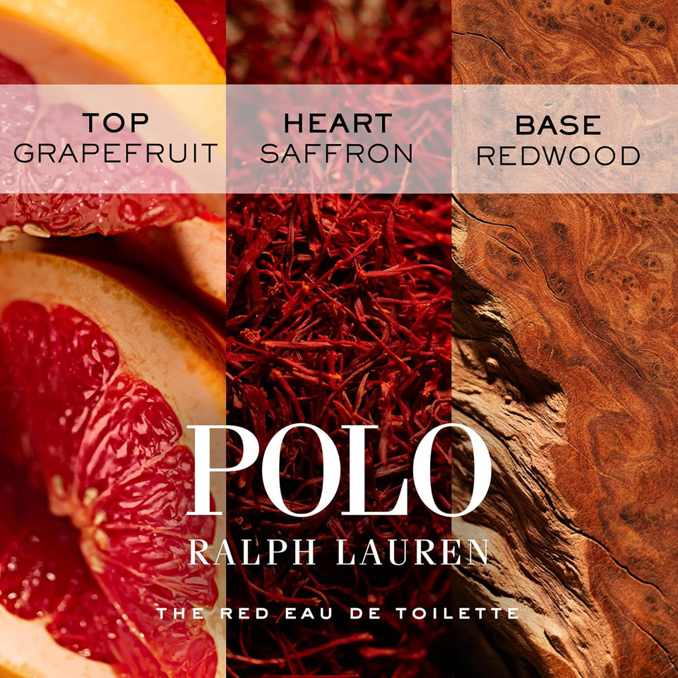 Ralph Lauren Fragrances Polo Red - Men'S Deodorant - Woody & Spicy - With Grapefruit, Saffron, And Redwood - Alcohol-Free, Long Lasting - 2.6 Oz