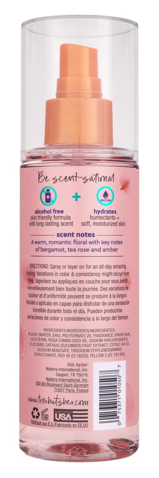 Tree Hut Moroccan Rose Fragrance Mist, Hydrate & Condition, 6 Oz