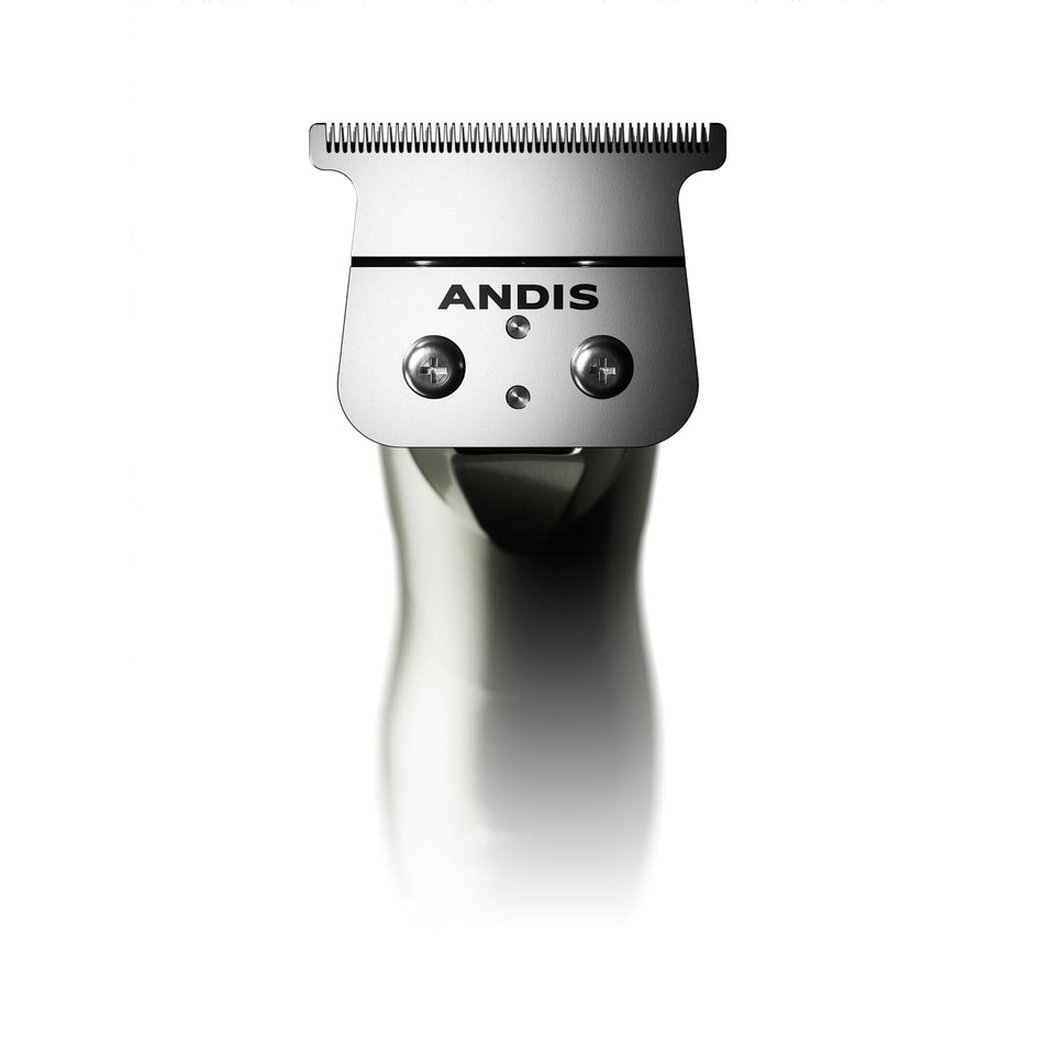 Andis 32270 Slimline Pro Gtx Cordless Beard Trimmer, Lithium Ion T-Blade Trimmer, Close Cutting T-Blade Zero Gapped, Chrome