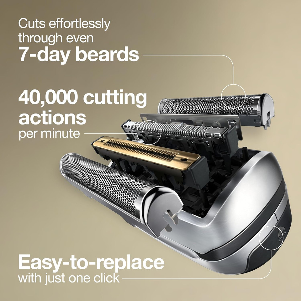 Braun Series 9 Electric Shaver Replacement Head - 92S - Compatible With All Series 9 Electric Razors 9290Cc, 9291Cc, 9370Cc, 9293S, 9385Cc, 9390Cc, 9330S, 9296Cc Braun Series 9 Electric Shaver Replacement Head - 92S - Compatible With All Series 9 Electric Razors 9290Cc, 9291Cc, 9370Cc, 9293S, 9385Cc, 9390Cc, 9330S, 9296Cc