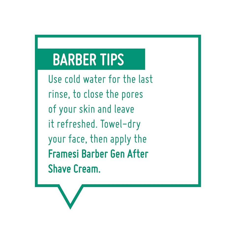 Framesi Barber Gen After Shave Cream, 3.4 Fl Oz, After Shave For Men