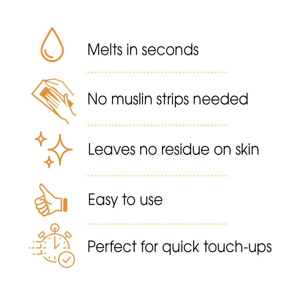 Gigi Microwave Tweezeless Wax - Non-Strip Facial Hair Remover, Honey-Infused, 1 Oz