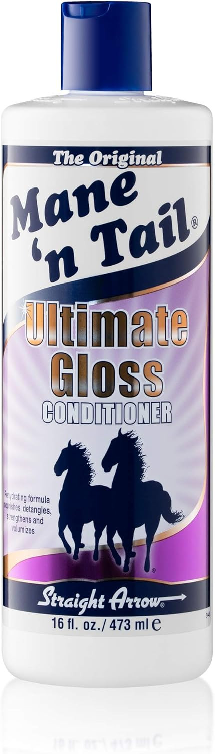Mane 'N Tail Ultimate Gloss Conditioner 16 Ounce Deep Conditioning With Natural Oils Helps Restore Elasticity And Strength With Scalp Benefits