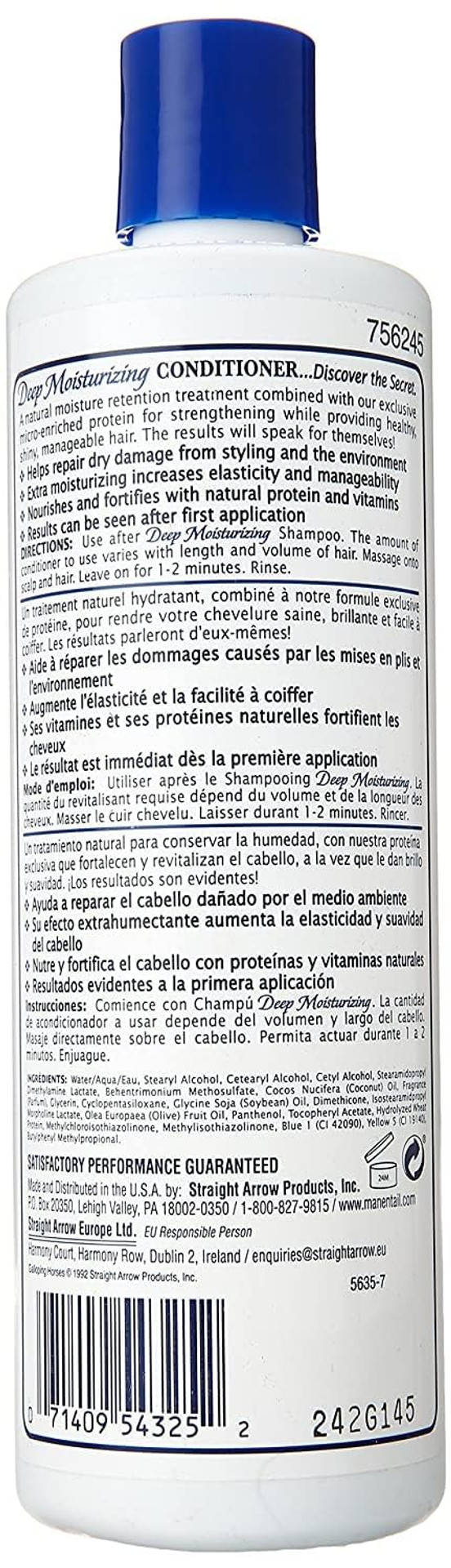 Mane'N Tail Deep Moisturizing Conditioner For Dry, Damaged Hair 12 Oz