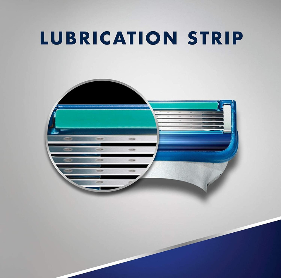Gillette5 Mens Razor Blade Refills, 12 Count, Lubrastrip For A More Comfortable Shave