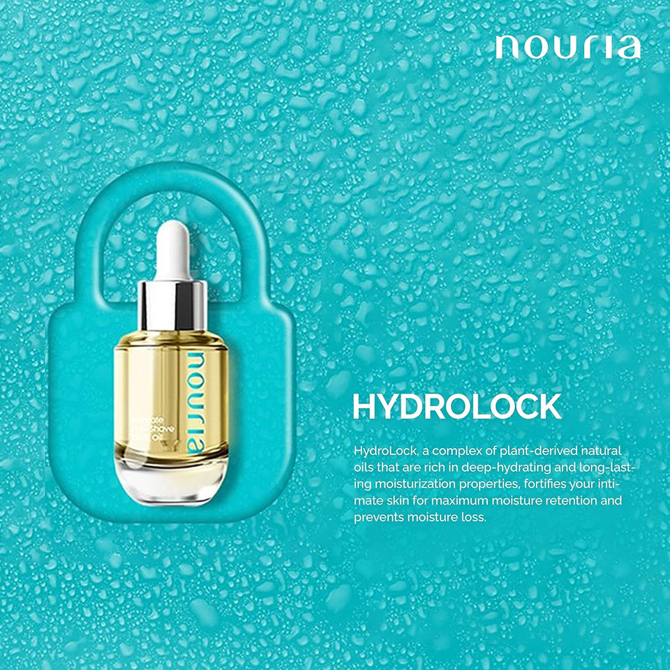 Coochy Plus Hydrolock Moisturizing+ 3-Steps Kit Intimate Shave Gift Set: Nouria Pre-Shave Elixir Oil + Coochy Plus Shave Cream Sweet Bliss + Coochy Plus After Shave Protection Mist