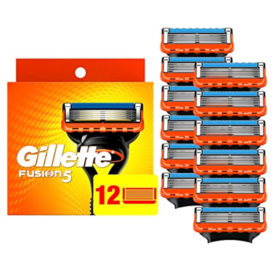 Gillette Fusion5 Mens Razor Blade Refills, 4 Count, Lubrastrip For A More Comfortable Shave