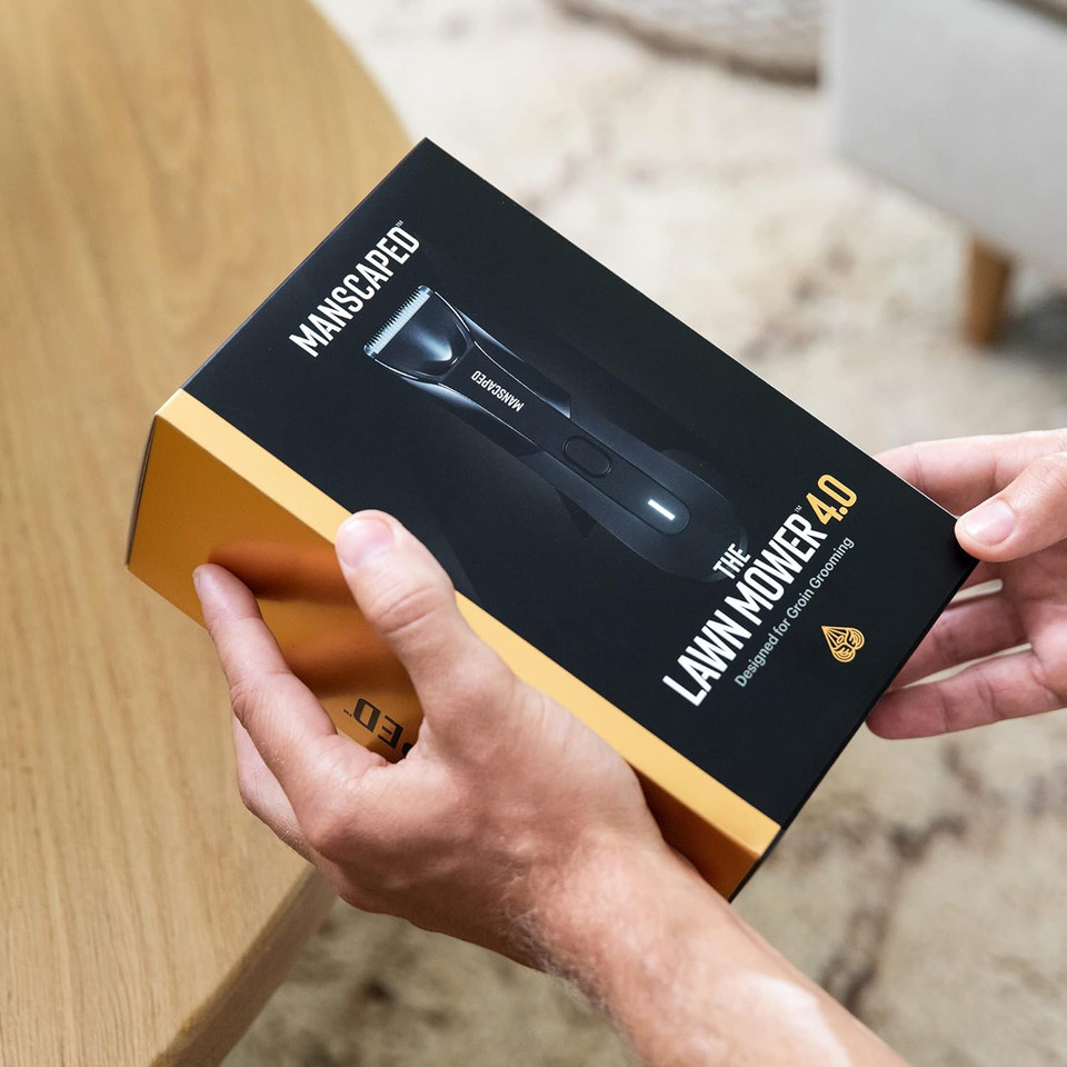 Manscapedã¢Â® Grooming Essentials 4.0 Includes The Lawn Mowerã¢Â® 4.0 Groin Hair Trimmer, Weed Whackerã¢Â® 2.0 Nose Hair Trimmer, Crop Preserverã¢Â® Ball Deodorant, Crop Reviverã¢Â® Spray Toner, Shed Toiletry Bag