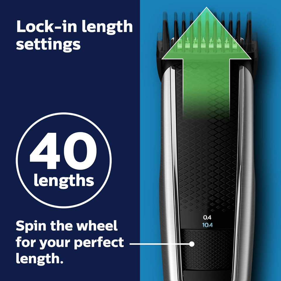 Norelco Philips Beard Trimmer And Hair Clipper Series 5500, Electric, Cordless, One Pass Beard Trimmer And Hair Clipper With Washable Feature For Easy Clean - No Blade Oil Needed - Bt5511/49 Norelco Philips Beard Trimmer And Hair Clipper Series 5500, Electric, Cordless, One Pass Beard Trimmer And Hair Clipper With Washable Feature For Easy Clean - No Blade Oil Needed - Bt5511/49