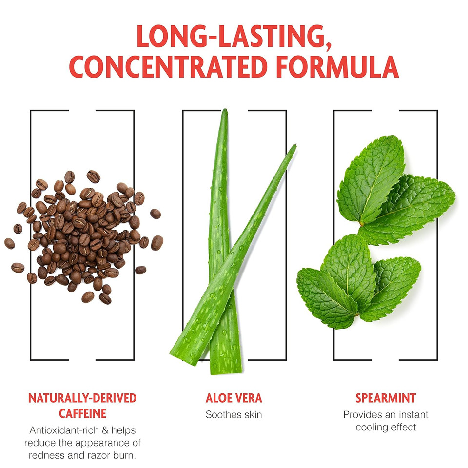 Pacific Shaving Company Caffeinated Shaving Cream - Caffeine, Shea Butter + Spearmint Antioxidant Shaving Cream - Clean Formula For Hydrating, Redness Reducing + Irritation-Free Shave (3.4 Oz, 2 Pack)