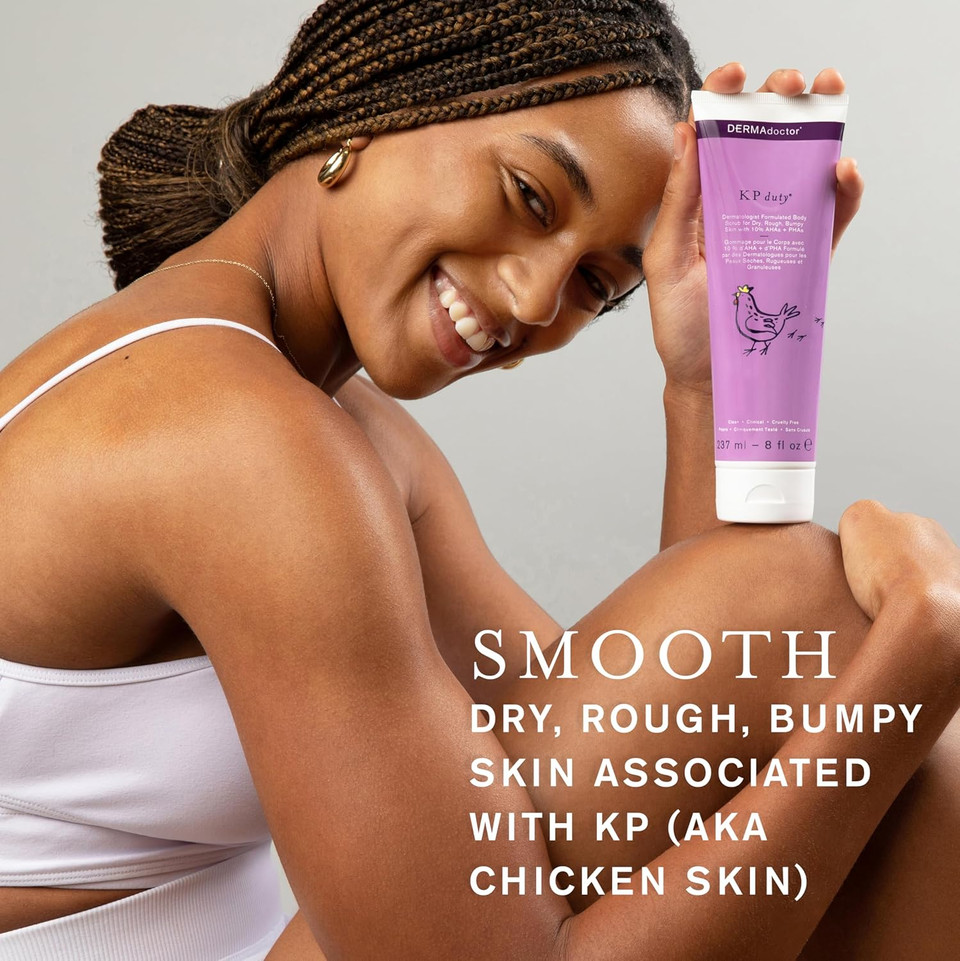 Dermadoctor Kp Bump Eraser Body Scrub Dermatologist Formulated Exfoliant | Keratosis Pilaris Treatment For Dry And Bumpy Skin 10% Ahas + Phas - 8 Oz