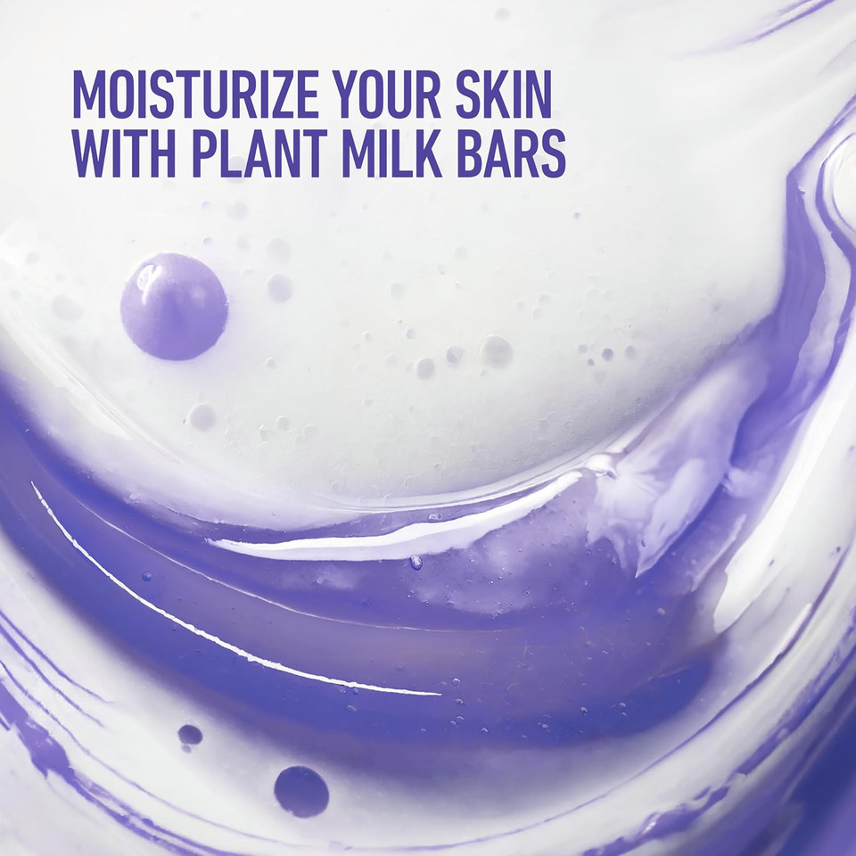 Dove Plant Milk Cleansing Bar Soap Macadamia Milk & Willow Lavender Serenity Seeker 4 Count For Moisturized Skin Gentle Cleanser, No Sulfate Cleansers Or Parabens, 98% Biodegradable Formula 5 Oz
