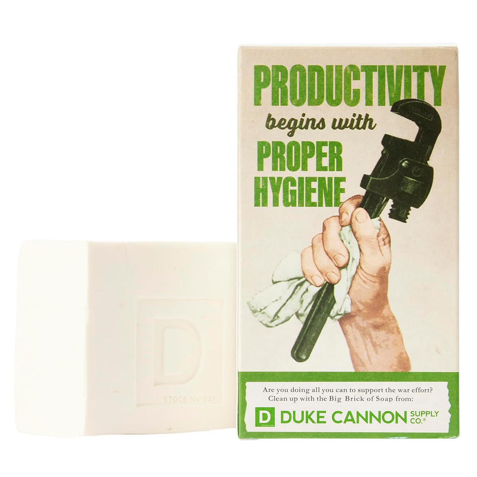 Duke Cannon Supply Co. Big Brick Of Soap Bar For Men - Superior Grade, Extra Large, All Skin Types, 10 Oz (6 Pack) (Productivity, 10 Oz (Pack Of 6))