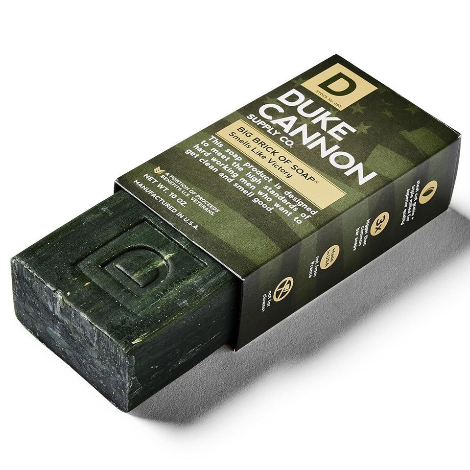 Duke Cannon Big Brick Of Bar Soap For Men - Smells Like Victory, 10 Ounces (Pack Of 2)