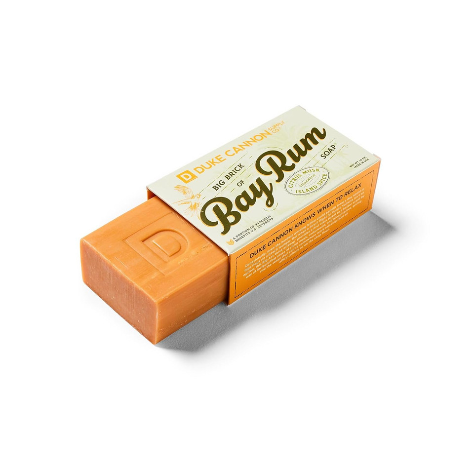 Duke Cannon Supply Co. Big Brick Of Soap - Superior Grade, Large Men'S Soap With Musky Masculine Scents, All Skin Types, Leaf & Leather, 10 Oz