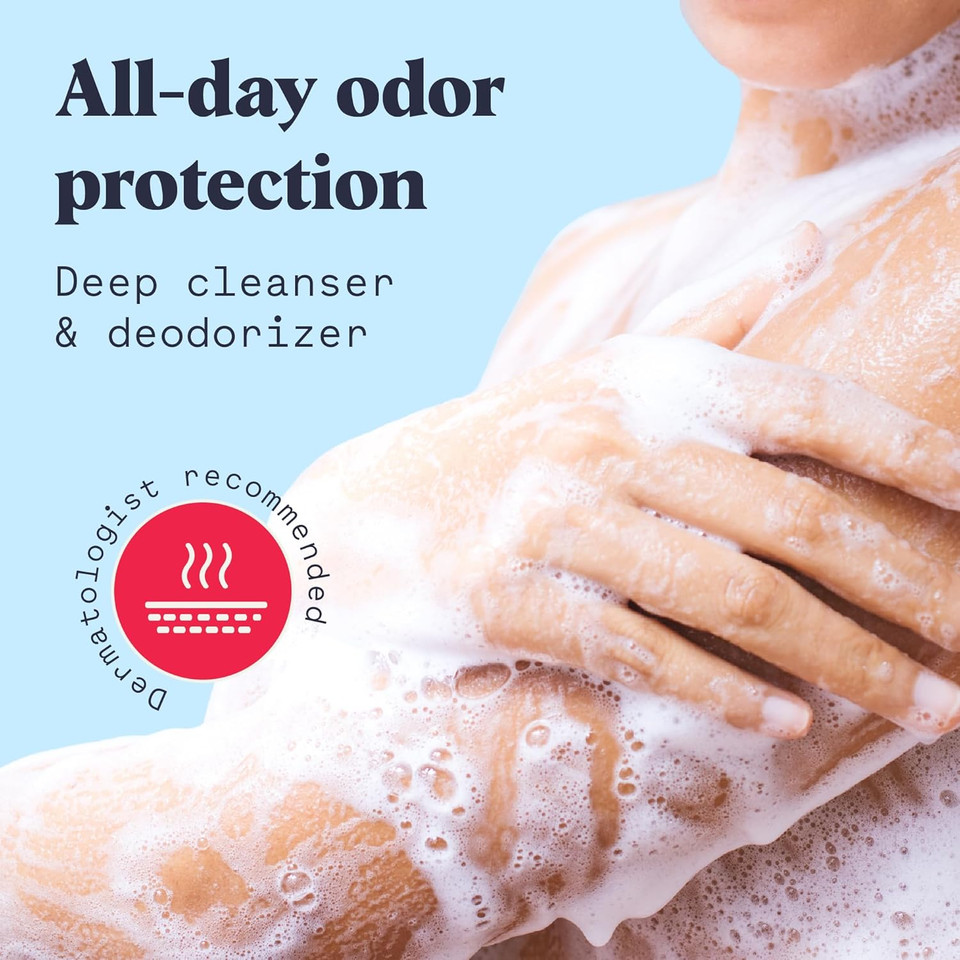 Duradry Body Wash Odor Control - Deep Cleansing And Deodorizing, Neutralizes Odors While Nourishing Your Skin, Infused With Vitamins And Minerals - Aqua, 6 Fl Oz (Pack Of 1)