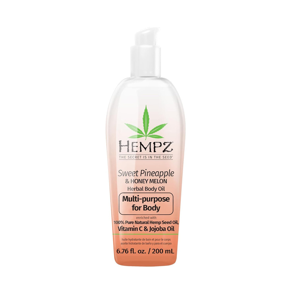 Hempz Sweet Pineapple & Honey Melon Herbal Hydrating Multi-Purpose Body Oil For Body - Moisturizing Bath, Shower, Or Shaving Oil For Dry Or Sensitive Skin For Women & Men, 6.76 Oz Hempz Sweet Pineapple & Honey Melon Herbal Hydrating Multi-Purpose Body Oil For Body - Moisturizing Bath, Shower, Or Shaving Oil For Dry Or Sensitive Skin For Women & Men, 6.76 Oz