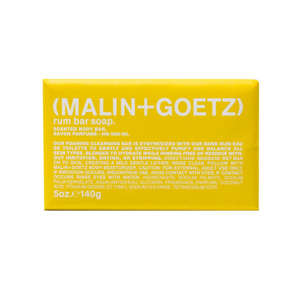 Malin + Goetz Bar Soap, 5 Oz. - Body Soap For All Skin Types, Gentle Soap Bar For Men & Women, Bath Soap For Body & Hands