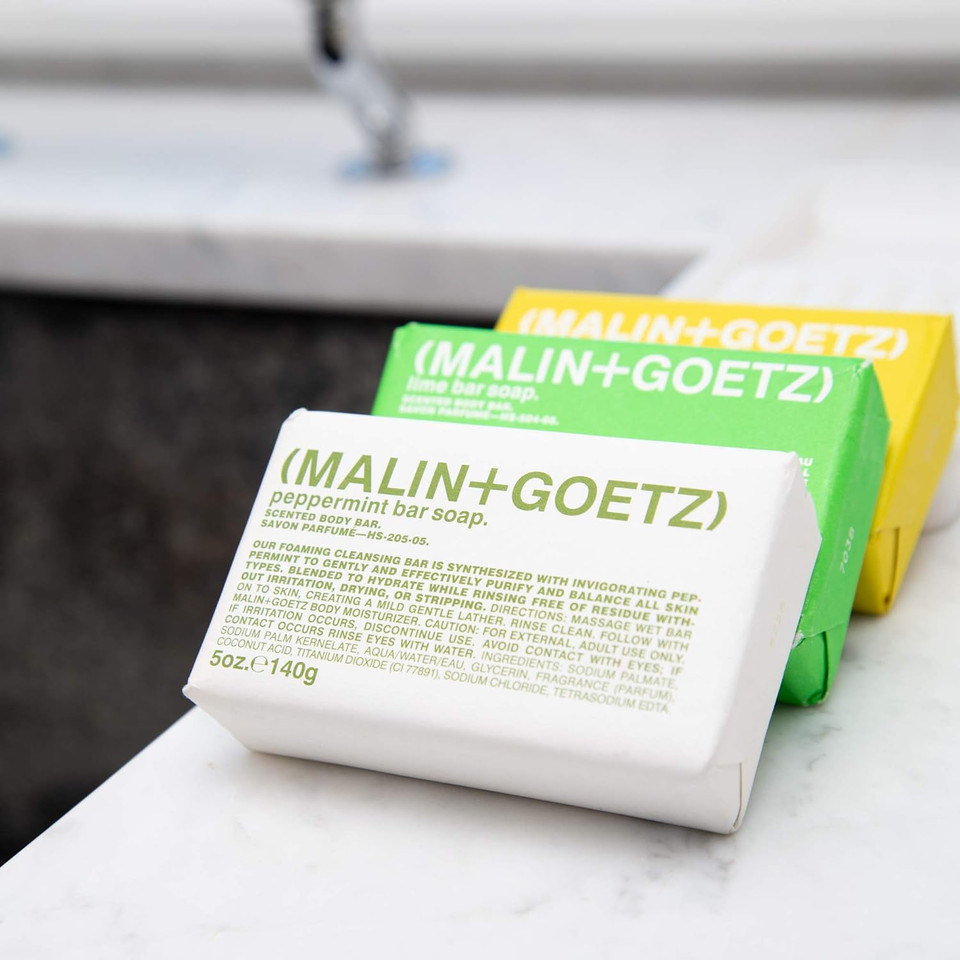 Malin + Goetz Bar Soap, 5 Oz. - Body Soap For All Skin Types, Gentle Soap Bar For Men & Women, Bath Soap For Body & Hands