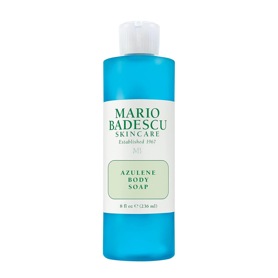 Mario Badescu Azulene Body Soap, Gentle Bath Wash To Soften, Nourish & Cleanse, Comforting Chamomile-Infused Formula For Dry Or Sensitive Skin