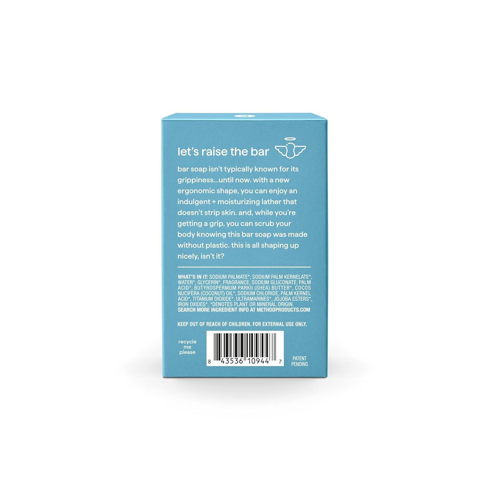 Method Bar Soap, Glacier + Granite, Plastic Free, 2 Bars, 5Oz Each