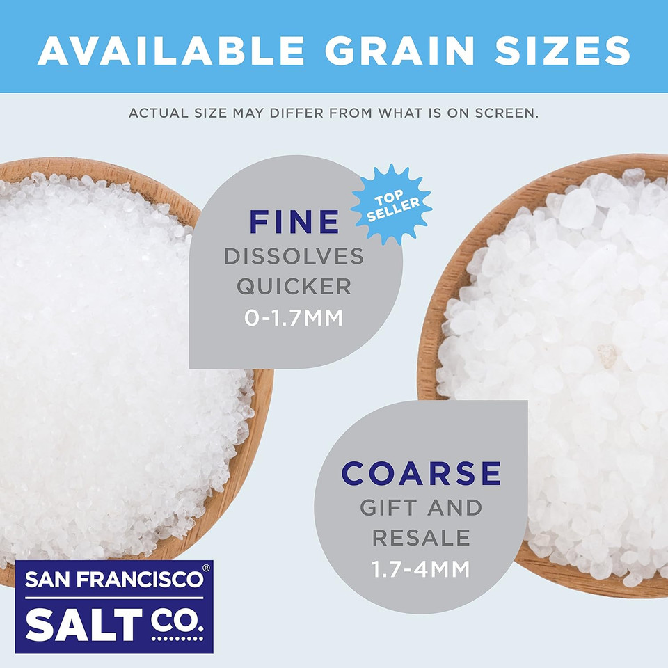 Minera Dead Sea Salt, 100% Pure & Natural, 10 Lbs. Fine Grain (0-1.7 Mm) Bulk Bag, Easily Dissolving Dead Sea Salts For Soaking & Bathing, Skin Nourishing Fine Sea Salt, Unscented