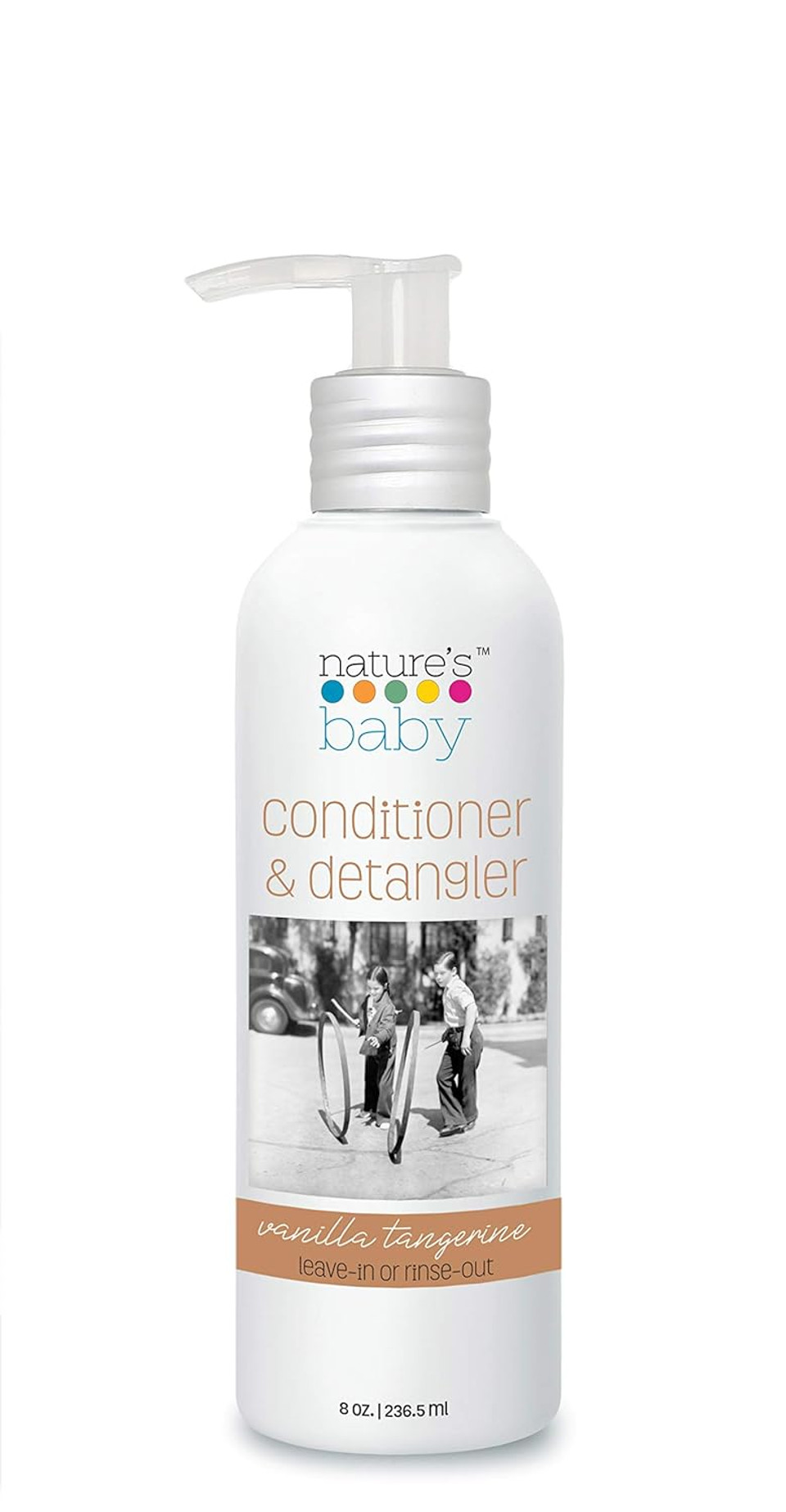 Nature'S Baby Conditioner & Detangler - Formulated For Problem And Sensitive Skin - Sulfate Free, No Artificial Fragrances And Ph Neutral - Vanilla Tangerine 8 Oz (1-Pack)8 Fl Oz (Pack Of 1)