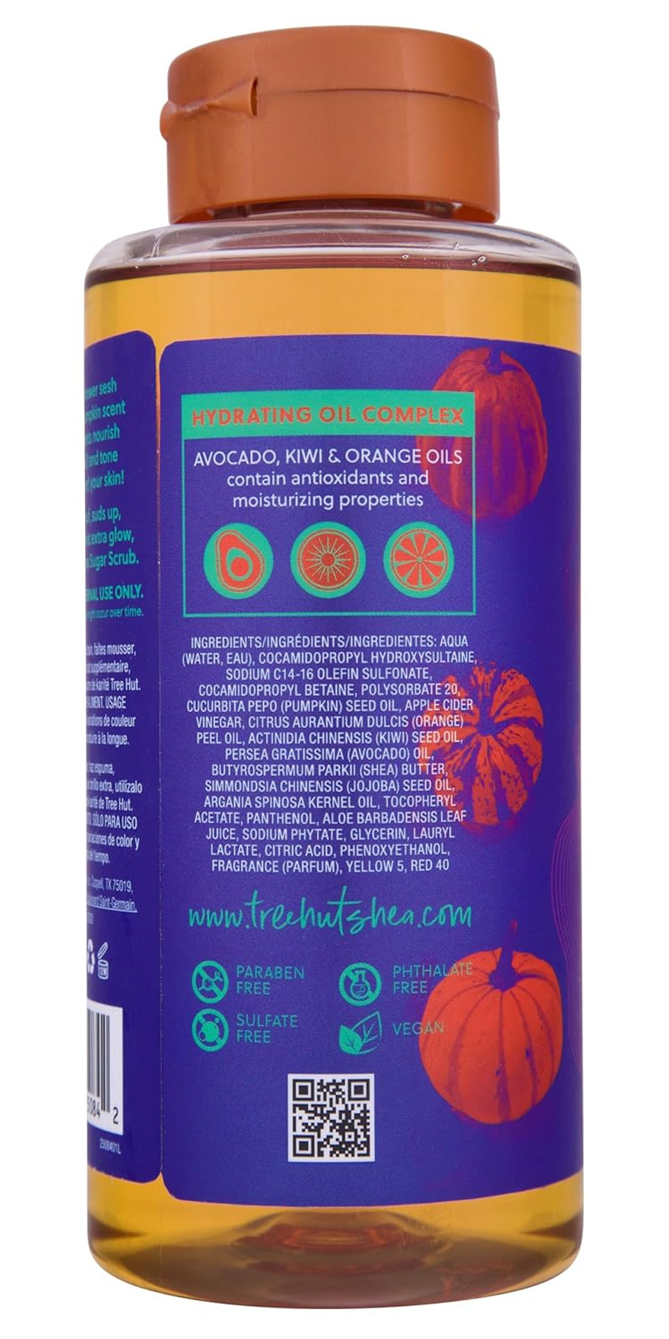 Tree Hut Pumpkin Pop Hydrating & Toning Foaming Gel Wash, 18 Oz