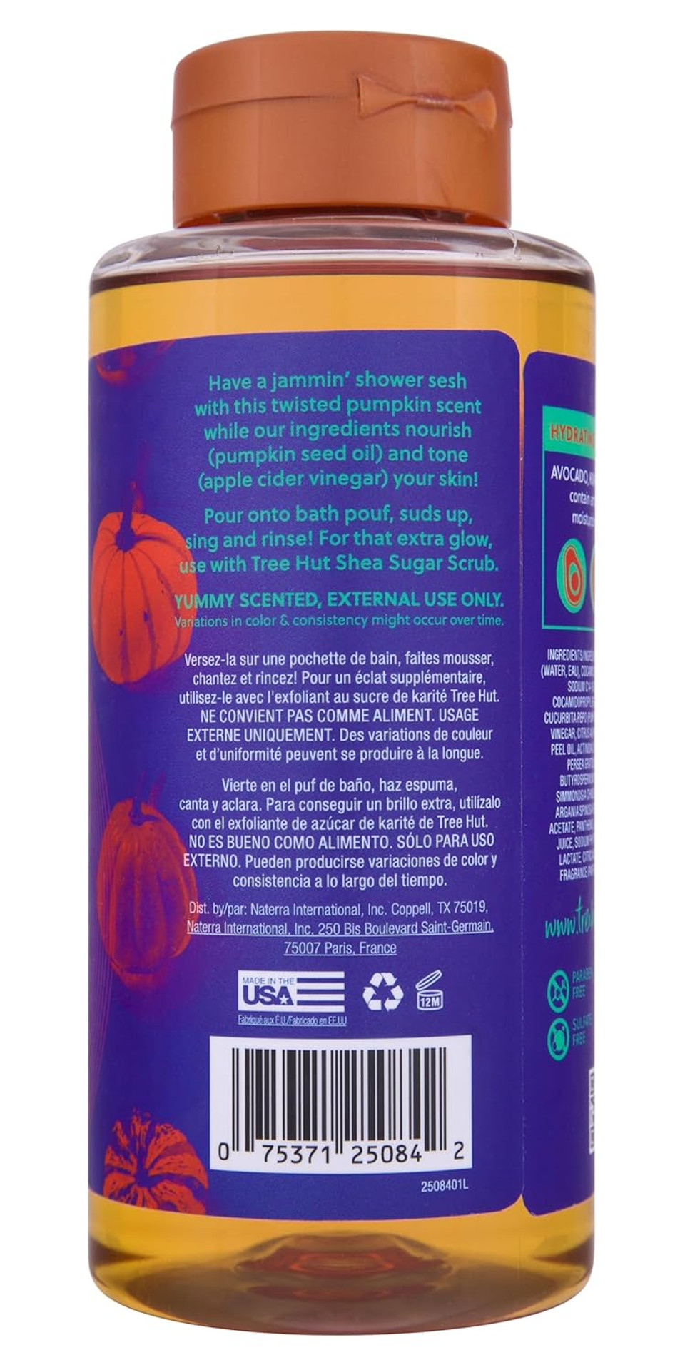 Tree Hut Pumpkin Pop Hydrating & Toning Foaming Gel Wash, 18 Oz