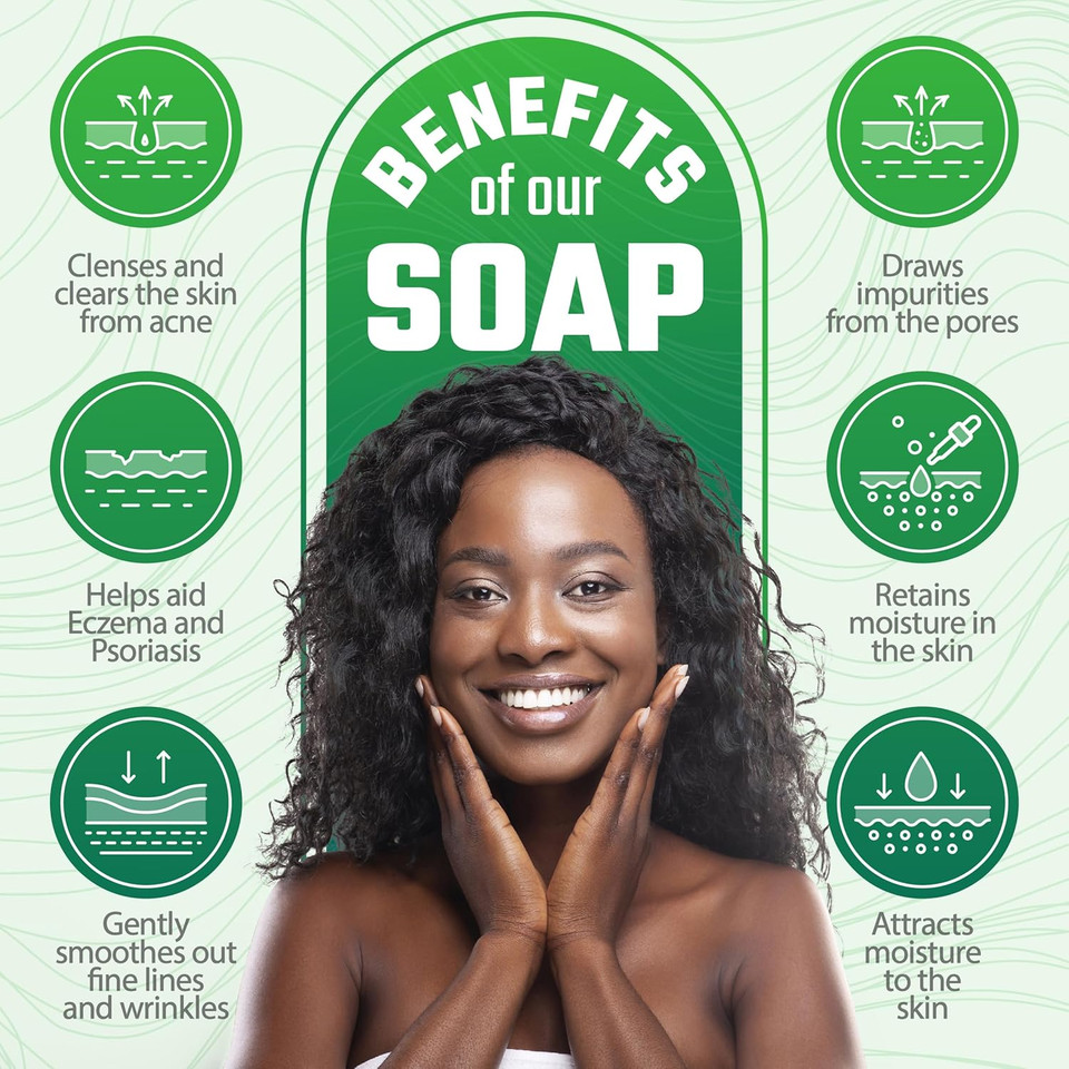 Detoxifying Sea Moss Soap - All-Natural Soap With Coffee Vanilla Coconut & Oatmeal Honey - Gentle On Sensitive Skin For Face And Body Use, Gift For Men & Women