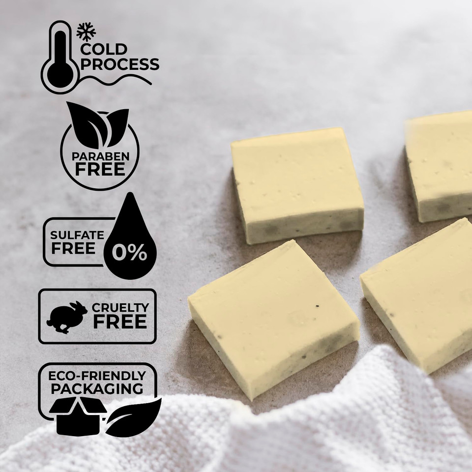 Viking Revolution Tea Tree Natural Soap For Men - Mens Soap Bar With Essential Oils Cold Pressed Bar Soap For Men - Nourishing Mens Bar Soap With Coconut Oil, Shea Oil, Almond Oil (2 Pack)