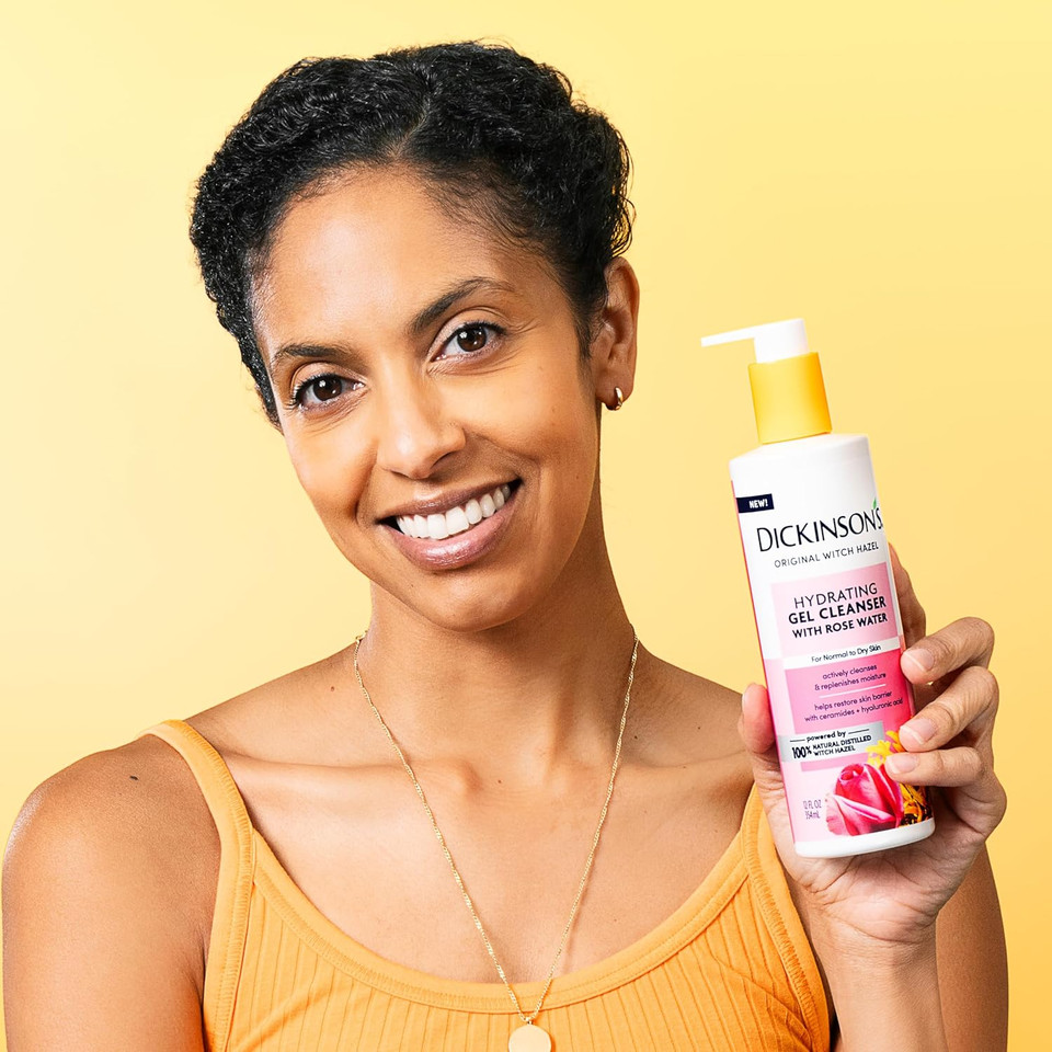 Dickinson'S Original Witch Hazel Hydrating Gel Cleanser With Rose Water - 12 Fl Oz