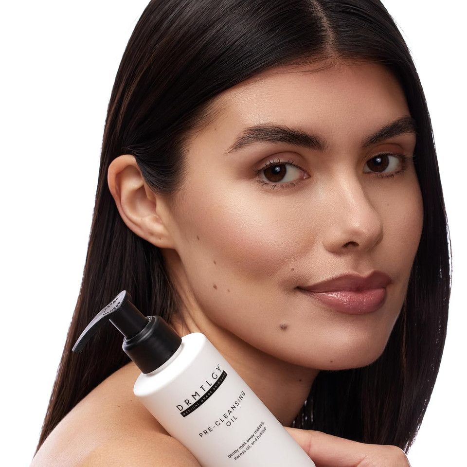 Drmtlgy Pre-Cleansing Oil - Makeup Remover Oil To Be Paired With Facial Cleanser - Oil Cleanser For Face - Melts Mascara, Makeup, & Preps For Cleansing, 5 Fl Oz